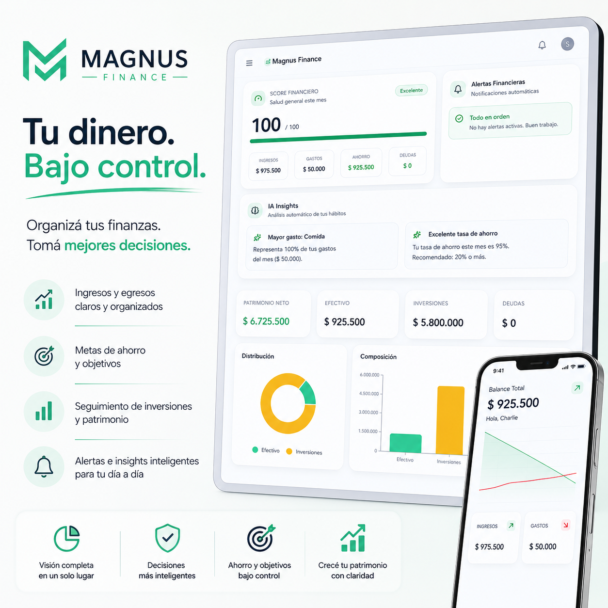 Magnus Finance — App de Finanzas Personales